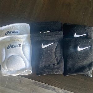 Asics and Nike Sports volleyball kneepads 3pair
